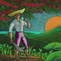 Amanecer en Borinquen Painting by Oscar Ortiz Amanecer en Borinquen Painting by Oscar Ortiz