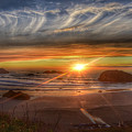 Bandon Sunset Photograph by Bonnie Bruno Bandon Sunset Photograph by Bonnie Bruno