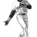 BARRY BONDS 2021 ALL-PROS SKETCH ART ACEO BLANKBACK