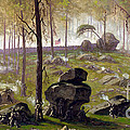 Battle Of Gettysburg, Culps Hill, 1863 #1 Photograph by Science Source