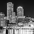 Boston Skyline Black and White Panorama Photo #1 Photograph by Paul Velgos Boston Skyline Black and White Panorama Photo #1 Photograph by Paul Velgos