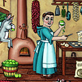 Burritos In The Kitchen Painting by Victoria De Almeida Burritos In The Kitchen Painting by Victoria De Almeida
