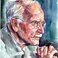 Carl Gustav Jung portrait Painting by Suzann Sines Carl Gustav Jung portrait Painting by Suzann Sines