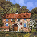 Casolare A Primavera Painting by Guido Borelli Casolare A Primavera Painting by Guido Borelli
