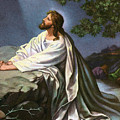 Christ in the Garden of Gethsemane Painting by Heinrich Hofmann Christ in the Garden of Gethsemane Painting by Heinrich Hofmann