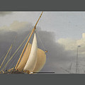 Coastal shipping in rough seas #1 Painting by MotionAge Designs