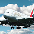 Emirates A380 Digital Art by Airpower Art Emirates A380 Digital Art by Airpower Art