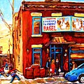 Fairmount Bagel In Winter by Carole Spandau Fairmount Bagel In Winter by Carole Spandau