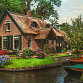 Fairytale House. Giethoorn. Venice of the North Photograph by Jenny Rainbow Fairytale House. Giethoorn. Venice of the North Photograph by Jenny Rainbow