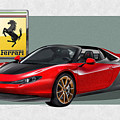 Ferrari Sergio with 3D Badge Photograph by Serge Averbukh Ferrari Sergio with 3D Badge Photograph by Serge Averbukh