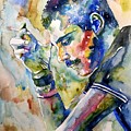 Freddie Mercury watercolor Painting by Suzann Sines Freddie Mercury watercolor Painting by Suzann Sines