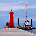 Grand Haven Lighthouse Pier by Michael Rucker Grand Haven Lighthouse Pier by Michael Rucker