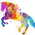 Watercolor Horse Art Painting by Zuzi 's Watercolor Horse Art Painting by Zuzi 's