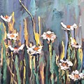 Impasto Daisies Painting by Donna Tuten Impasto Daisies Painting by Donna Tuten