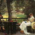 In Love Painting by Marcus Stone In Love Painting by Marcus Stone