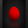 Red Egg on Black Canvas Photograph by Serge Averbukh Red Egg on Black Canvas Photograph by Serge Averbukh