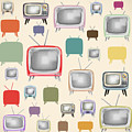 retro TV pattern by Setsiri Silapasuwanchai retro TV pattern by Setsiri Silapasuwanchai