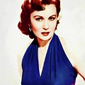 Rhonda Fleming, Vintage Actress Bath Towel for Sale by Esoterica Art Agency