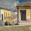 Santiago de Cuba. Street Scene Drawing by Winslow Homer Santiago de Cuba. Street Scene Drawing by Winslow Homer