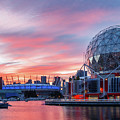 Science World and BC Place Stadium at Sunset. Vancouver, BC Photograph by Rick Deacon Science World and BC Place Stadium at Sunset. Vancouver, BC Photograph by Rick Deacon
