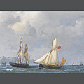 Shipping in Norwegian waters #1 Painting by MotionAge Designs