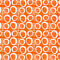 Tangerine Loop Mixed Media by Linda Woods Tangerine Loop Mixed Media by Linda Woods
