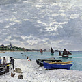 The Beach at Sainte Adresse Painting by Claude Monet The Beach at Sainte Adresse Painting by Claude Monet