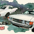 Toyota Celica ST Painting by Yoshiharu Miyakawa Toyota Celica ST Painting by Yoshiharu Miyakawa