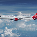 Virgin Atlantic Dreamliner Mixed Media by Erik Simonsen Virgin Atlantic Dreamliner Mixed Media by Erik Simonsen