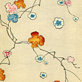 Woodblock Print Of Fall Leaves by Japanese School Woodblock Print Of Fall Leaves by Japanese School