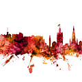 Edinburgh Scotland Skyline Digital Art by Michael Tompsett Edinburgh Scotland Skyline Digital Art by Michael Tompsett