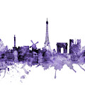 Paris France Skyline Digital Art by Michael Tompsett Paris France Skyline Digital Art by Michael Tompsett