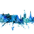 Edinburgh Scotland Skyline Digital Art by Michael Tompsett Edinburgh Scotland Skyline Digital Art by Michael Tompsett