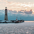1833 Buffalo Lighthouse Photograph by Dave Niedbala 1833 Buffalo Lighthouse Photograph by Dave Niedbala