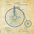 1881 Velocipede Bicycle Patent Artwork - Vintage by Nikki Marie Smith 1881 Velocipede Bicycle Patent Artwork - Vintage by Nikki Marie Smith