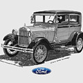 Model A Ford 2 Door Sedan Painting by Jack Pumphrey Model A Ford 2 Door Sedan Painting by Jack Pumphrey