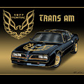1977 Pontiac Trans AM Bandit Painting by Rudy Edwards 1977 Pontiac Trans AM Bandit Painting by Rudy Edwards