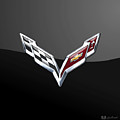 Chevrolet Corvette 3D Badge on Black Photograph by Serge Averbukh Chevrolet Corvette 3D Badge on Black Photograph by Serge Averbukh