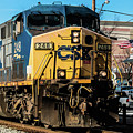CSX Engine Gaithersburg Maryland Photograph by Thomas Marchessault CSX Engine Gaithersburg Maryland Photograph by Thomas Marchessault
