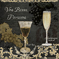 Fine French Wines - Vins Beaux Parisiens Painting by Audrey Jeanne Roberts Fine French Wines - Vins Beaux Parisiens Painting by Audrey Jeanne Roberts