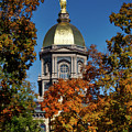 Notre Dame's Golden Dome Photograph by Mountain Dreams Notre Dame's Golden Dome Photograph by Mountain Dreams