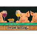 Swine Tasting... #3 Painting by Will Bullas