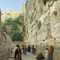 The Wailing Wall, Jerusalem by Gustav Bauernfeind The Wailing Wall, Jerusalem by Gustav Bauernfeind