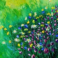 Wild Flowers Painting by Pol Ledent Wild Flowers Painting by Pol Ledent