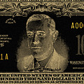 U.S. One Hundred Thousand Dollar Bill - 1934 $100000 USD Treasury Note in Gold on Black Digital Art by Serge Averbukh U.S. One Hundred Thousand Dollar Bill - 1934 $100000 USD Treasury Note in Gold on Black Digital Art by Serge Averbukh