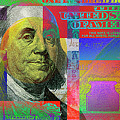  2009 Series Pop Art Colorized U. S. One Hundred Dollar Bill No. 1 #2009 Digital Art by Serge Averbukh