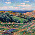 A Valley in Sadaine Painting by Henri Moret A Valley in Sadaine Painting by Henri Moret