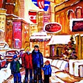 Montreal Street In Winter by Carole Spandau Montreal Street In Winter by Carole Spandau