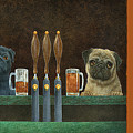 Pug Crawl... #3 Painting by Will Bullas