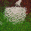 Soft Green with Brown, Buff and White Painting by Dean Triolo Soft Green with Brown, Buff and White Painting by Dean Triolo